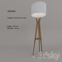 i4DZINE Trafalgar Tripod Floor Lamp 