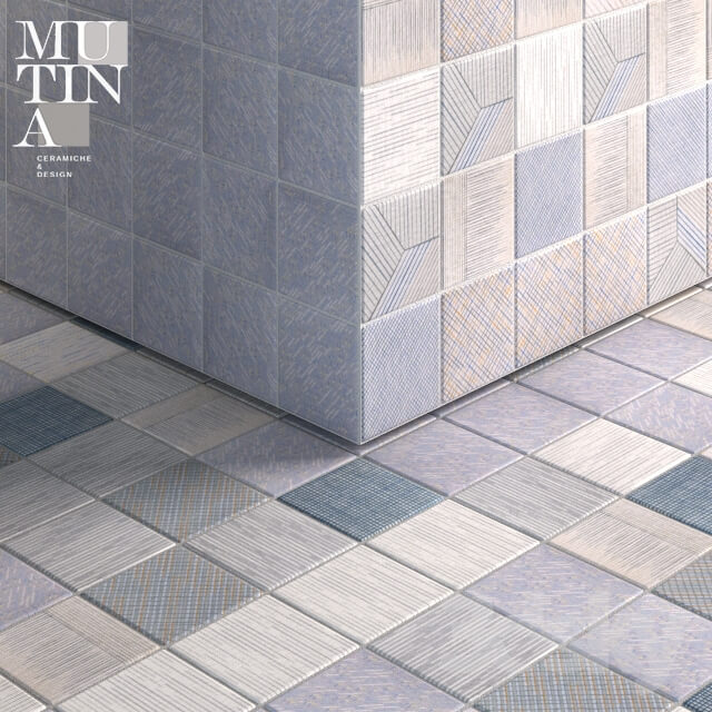Bathroom accessories Tratti by Mutina set 02 n.3 tile pattern multitexture