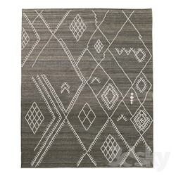 SARTO EMBROIDERED FLATWEAVE RUG 