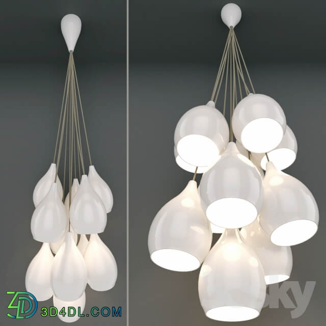 BTC Original Drop One Grouping Of Eleven Pendant Light