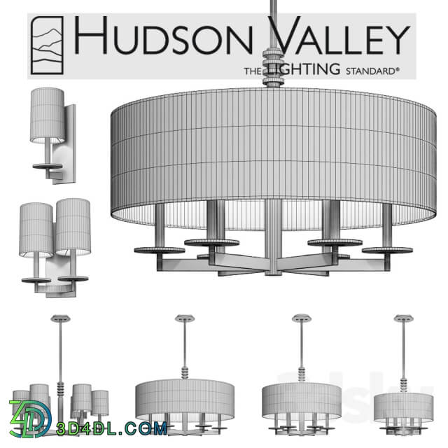 Hudson Valley Chelsea Pendant light 3D Models