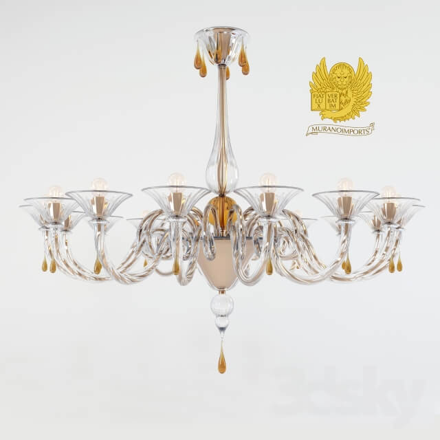 Modern Murano chandelier