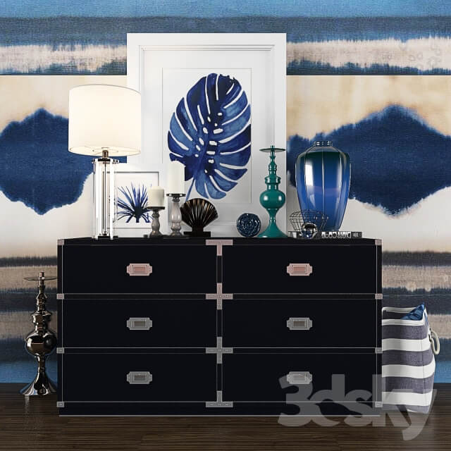 Sideboard Chest of drawer Decor set