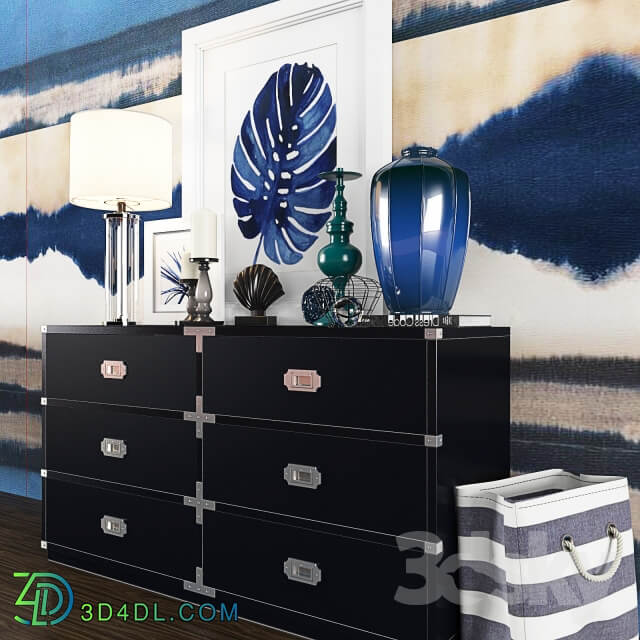 Sideboard Chest of drawer Decor set