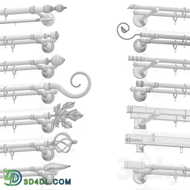 Curtain rails 14sht