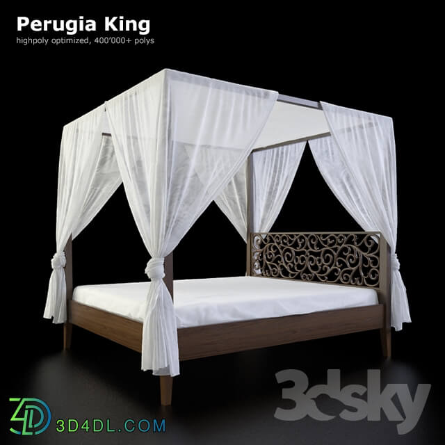 Bed Canopy bed Perugia King