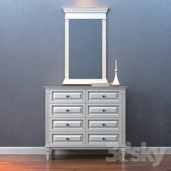 Sideboard Chest of drawer Cara Hardwood Small 