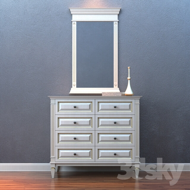 Sideboard Chest of drawer Cara Hardwood Small