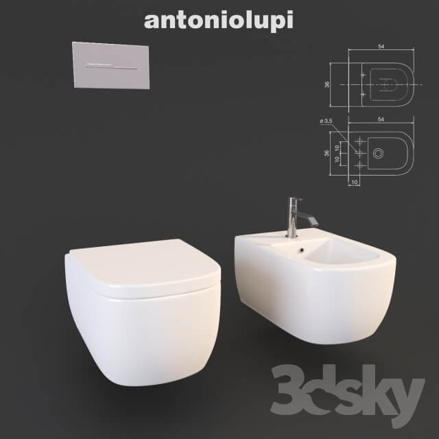 Toilet and bidet Komodo antonio lupi Sink Segno and accessories sesamo Design Arkimera