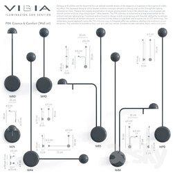 Vibia Pin wall set  