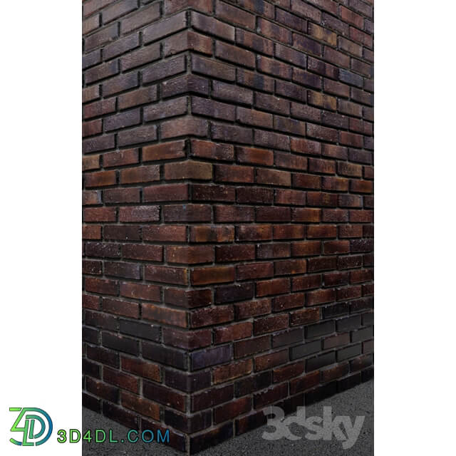 Other decorative objects Loft. Brick wall with corners.