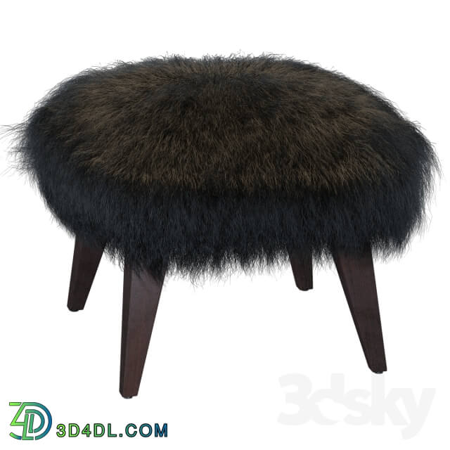 OTTO TIBETAN FUR CUBE OTTOMAN