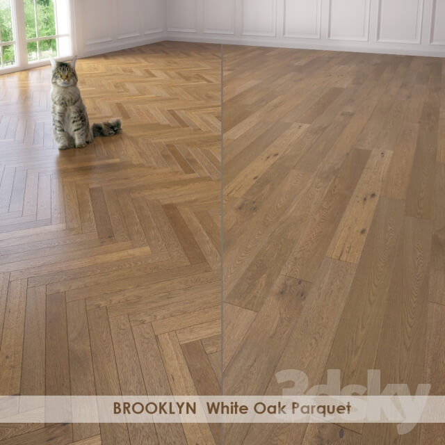 Wood BROOKLYN White Oak Parquet