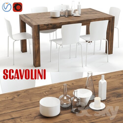 Table Chair scavolini agape and chatty 