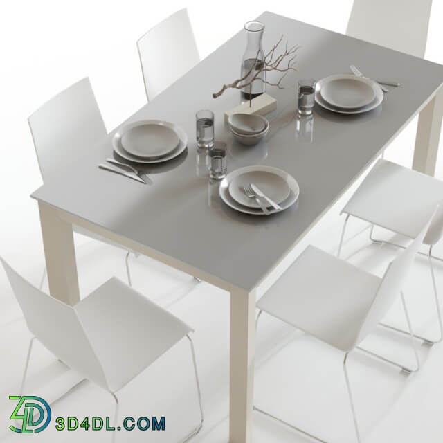 Table Chair Scavolini Aire and Kuadra
