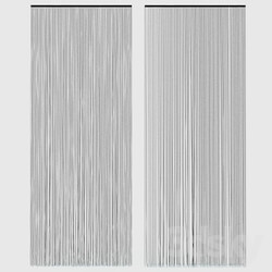 Curtains of threads. Muslin. 