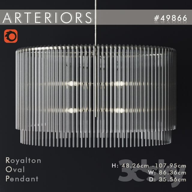 Arteriors Royalton Oval Pendant