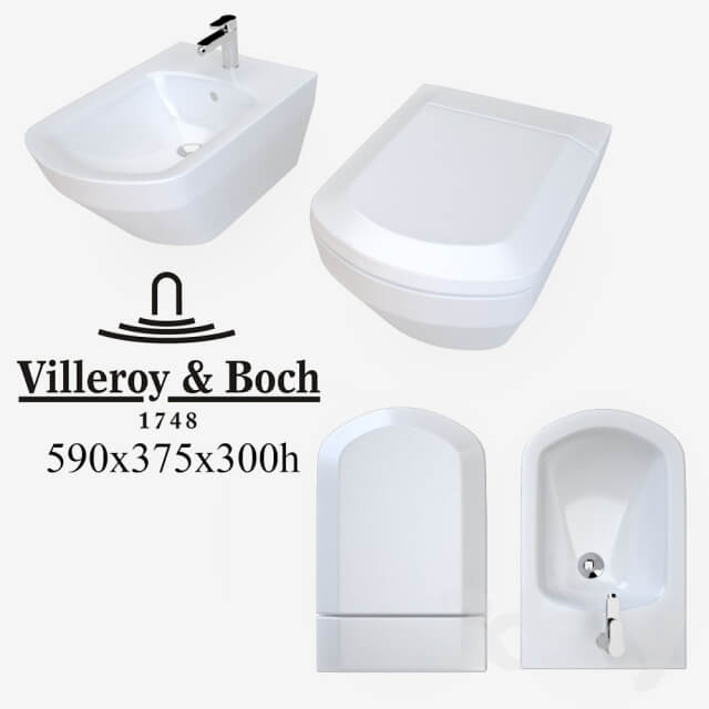 The toilet and bidet Villeroy Boch Sentique