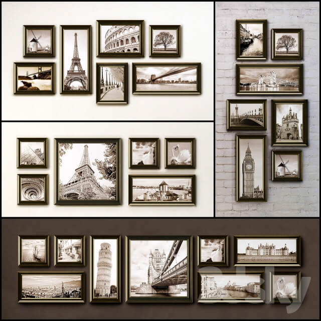 The picture in the frame. 108 Collection frame 26 paintings 6 combinations 