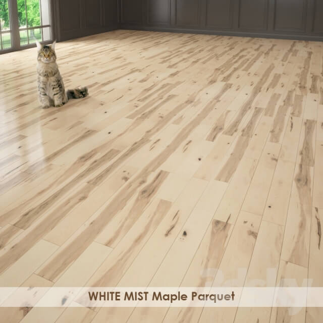 Wood WHITE MIST Maple Parquet