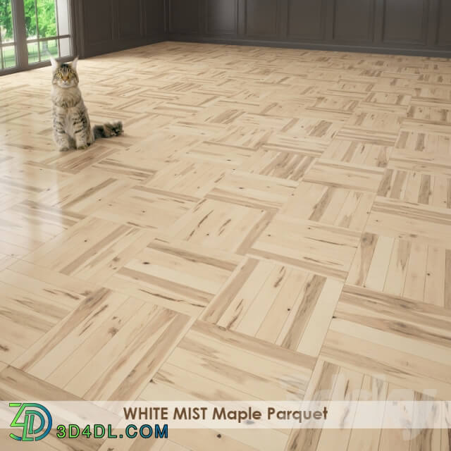 Wood WHITE MIST Maple Parquet