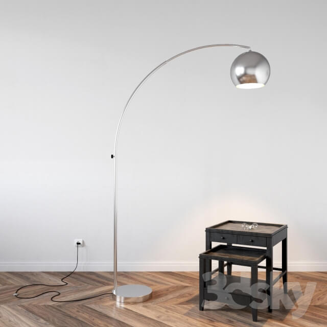 Lamp Lussole and Side Table Bleeker