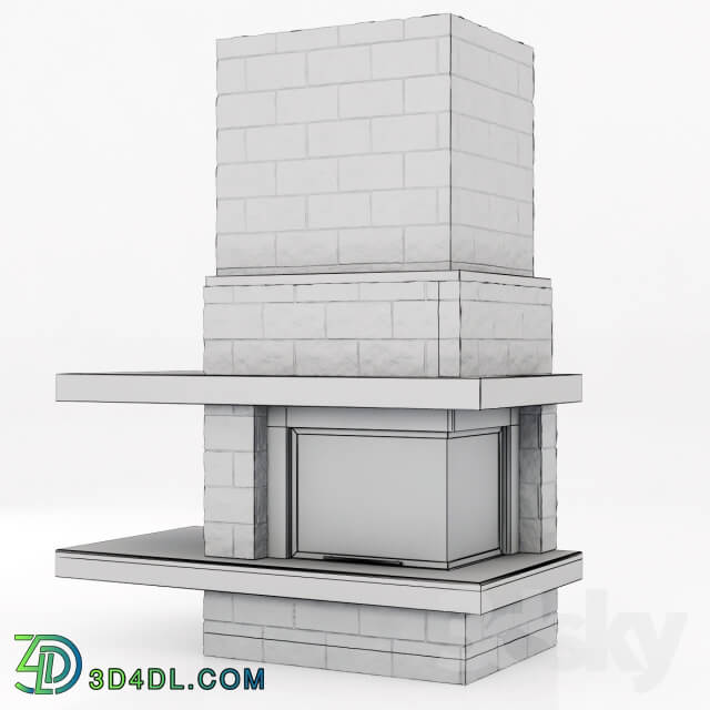 contemporary corner fireplace