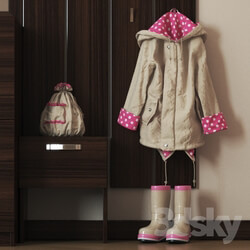 Children 39 s hallway Clothes 3D Models 