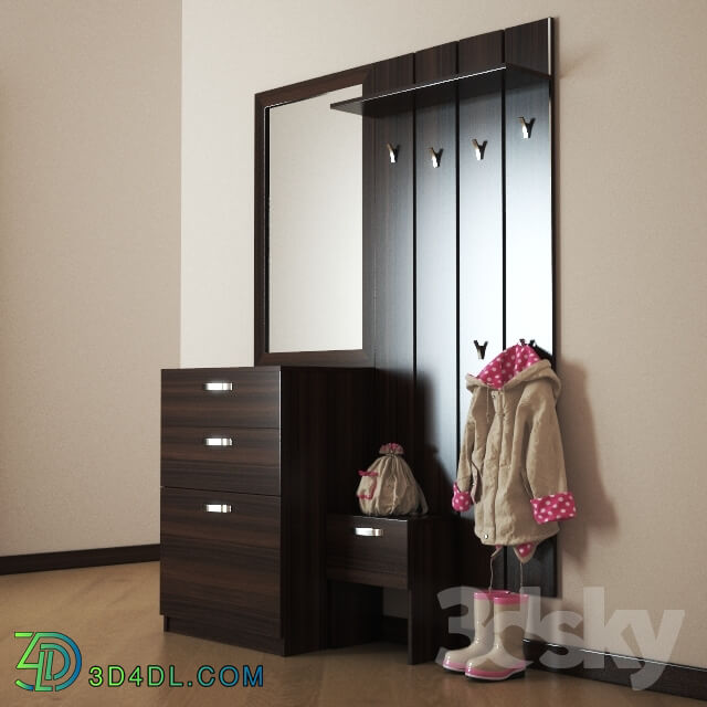 Children 39 s hallway Clothes 3D Models