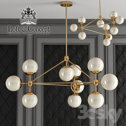 Chandelier Modo Chandelier White Glass 