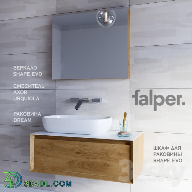 Furniture washbasin SHAPE EVO width 930 mm DREAM Sink Mixer AXOR URQUIOLA