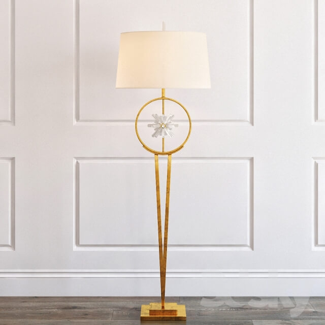 ENCIRCLED QUARTZ CRYSTAL STAR FLOOR LAMP