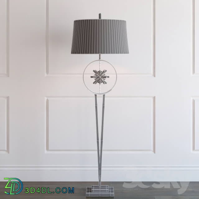 ENCIRCLED QUARTZ CRYSTAL STAR FLOOR LAMP