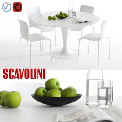 Table Chair Scavolini Nomo and Chatty 