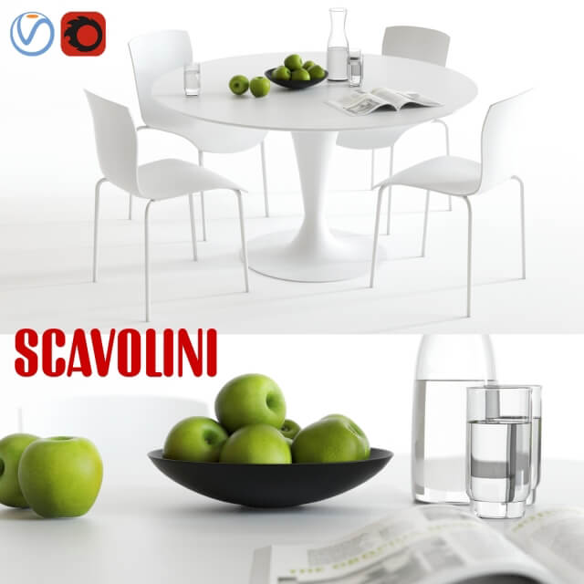 Table Chair Scavolini Nomo and Chatty