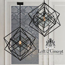 Chandelier Cubist Small Chandelier Black 