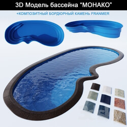 Composite Pool Monaco Other 3D Models 