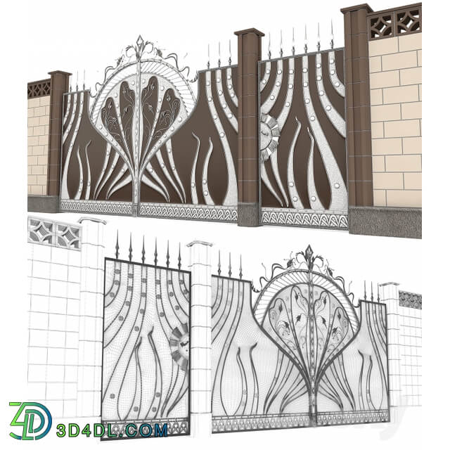 Other architectural elements Classical forged gate