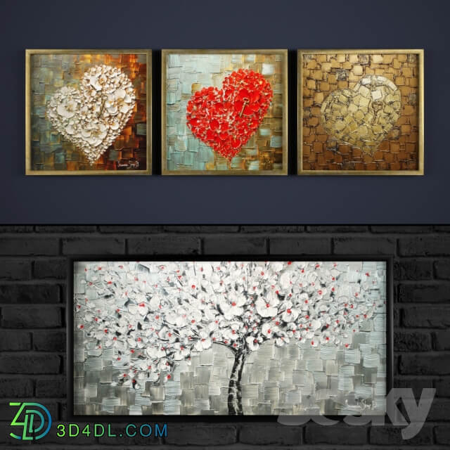 The collection of abstract paintings 8