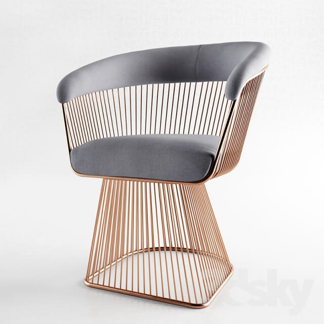 Penda Gold Wire Chair