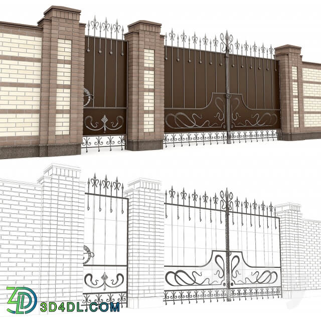 Other architectural elements Classical forged gate 2