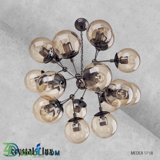 Chandelier Crystal Lux Medea SP18 Pendant light 3D Models