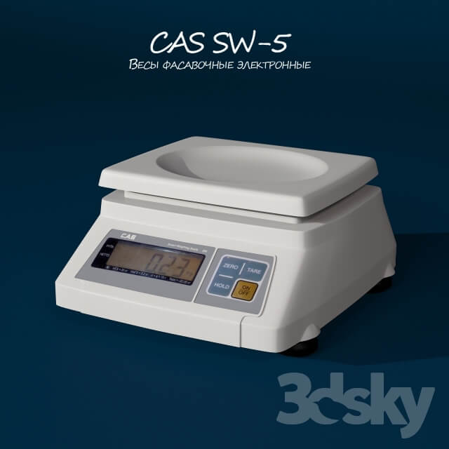CAS SW 5 Scales electronic packaging