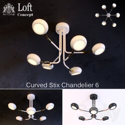 Chandeliers Curved Stix 