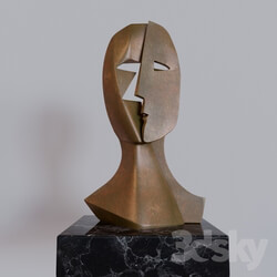 PABLO PICASSO BRONZE SCULPTURE MASK 