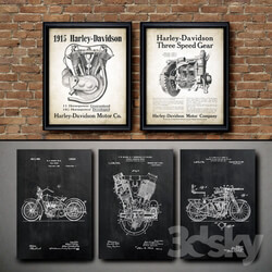 The picture in the frame. 117. Motorcycle Collection 