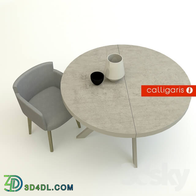 Table Chair Calligaris Venus and Tivoli