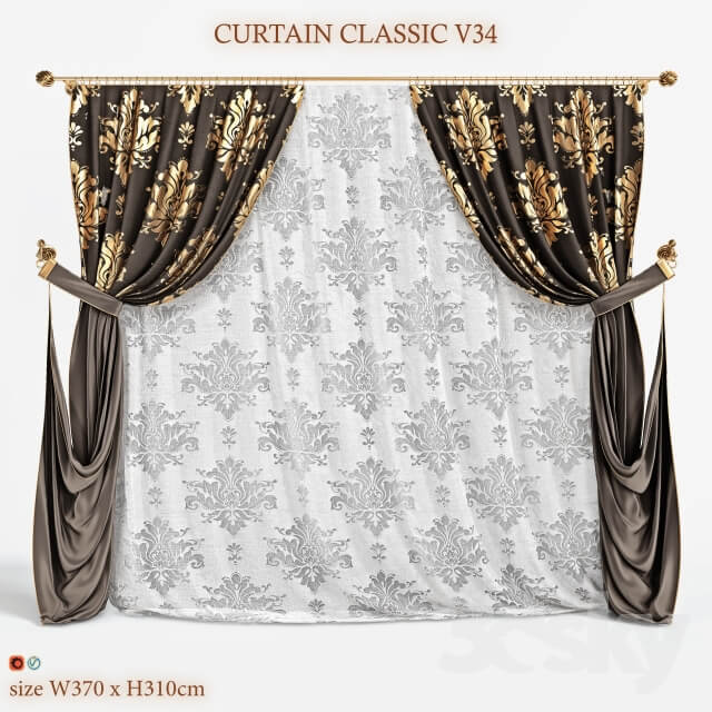 Blind classic V34 CURTAIN CLASSIC