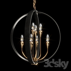 Hudson Valley DRESDEN 6722 AOB Pendant light 3D Models 