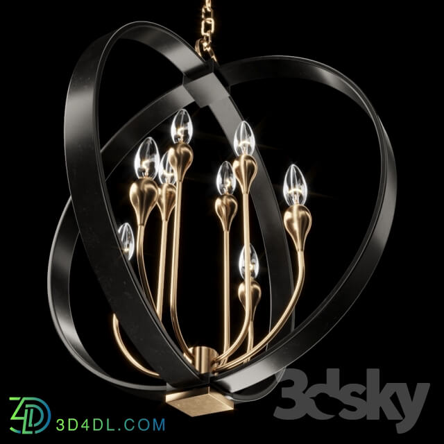 Hudson Valley DRESDEN 6722 AOB Pendant light 3D Models